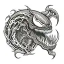 Venom tattoo design idea