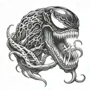 Venom tattoo design idea