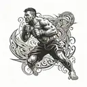 MMA  tattoo design idea