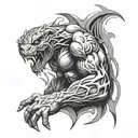 MMA  tattoo design idea