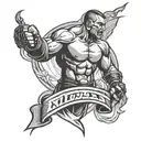 MMA  tattoo design idea