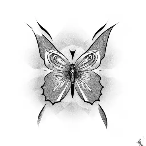 butterfly effect tattoo design idea