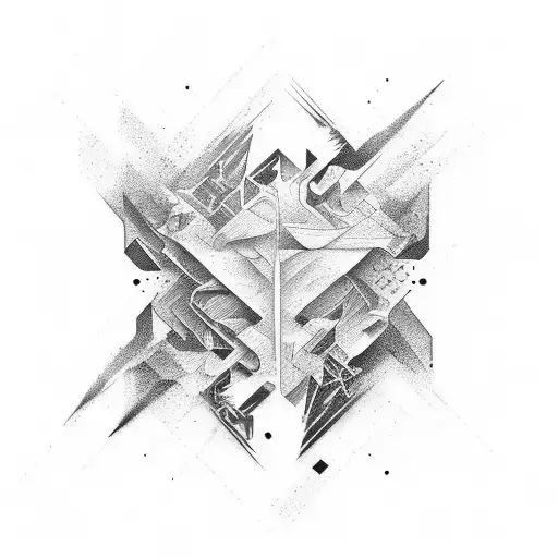 Capture the essence of parkour in a dynamic and fluid design tattoo design idea