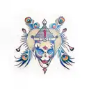 Peacock tattoo design idea