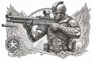 ARYAN SOLDIER tattoo design idea