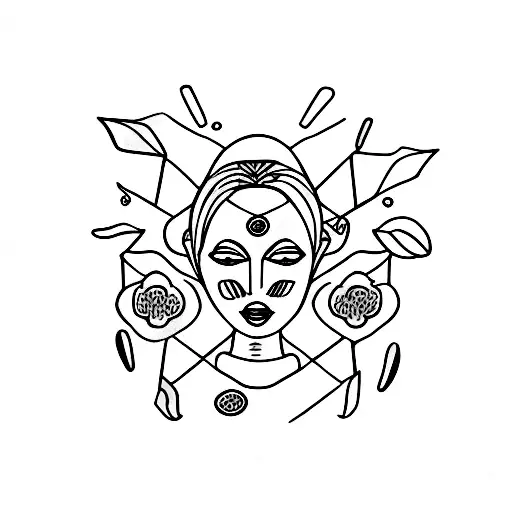 woman who hold herself combined with the simbol of the eating disorders tattoo design idea