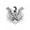Albanian eagle  tattoo design idea