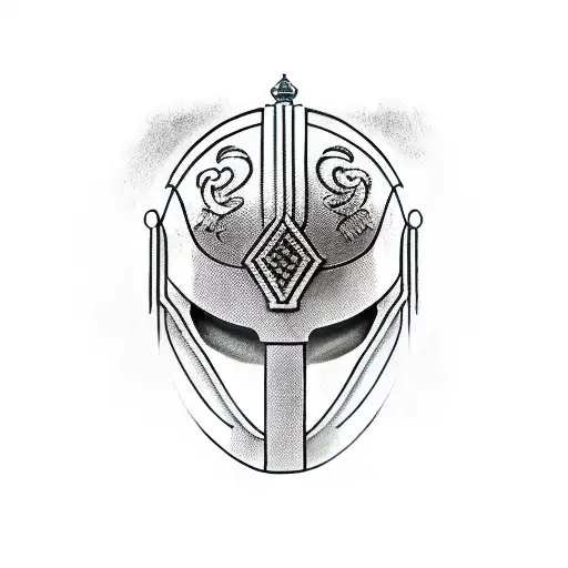 Centurion's Helmet tattoo design idea