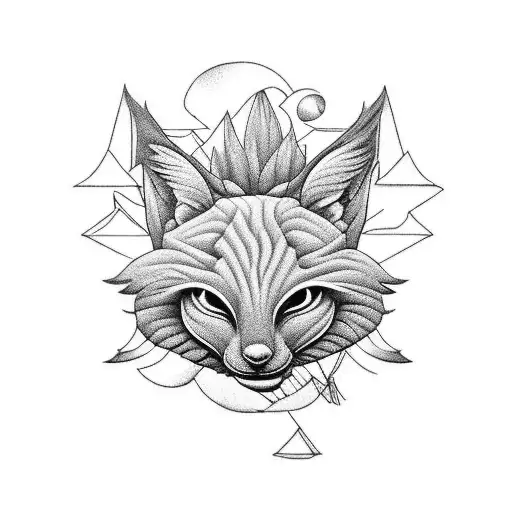 Incorporate a beautifully carved wooden sculpture of your daughter into a nature-themed tattoo tattoo design idea