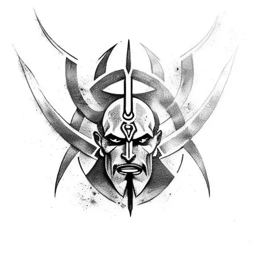 kratos tattoo design idea