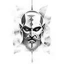 kratos tattoo design idea