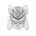 Lonely tattoo design idea