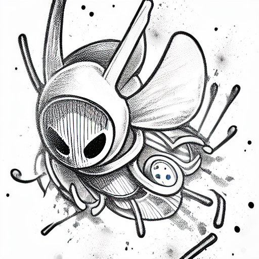 hollow knight focusing tattoo design idea