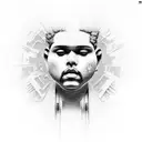  Sorayama Statue, the weeknd, after hours till dawn, the weeknd, tattoo design idea