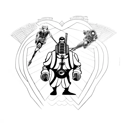 big daddy bioshock tattoo design idea