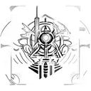 bioshock art-deco tattoo design idea