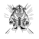 bioshock art-deco tattoo design idea