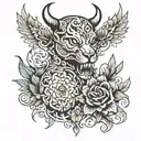 Hz.ali Zulfikar kilinch tattoo design idea