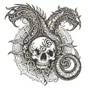Hz.ali Zulfikar kilinch tattoo design idea