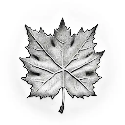 Maple Leaf tattoo design idea