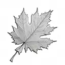 Maple Leaf tattoo design idea
