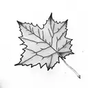 Maple Leaf tattoo design idea
