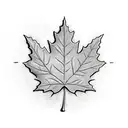 Maple Leaf tattoo design idea