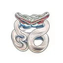 three headed snake tattoo design idea