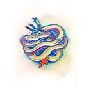 three headed snake tattoo design idea