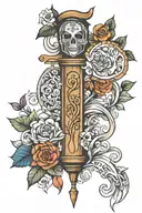 carpentry inspired tattoo tattoo design idea