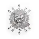 kitchen tools  tattoo design idea