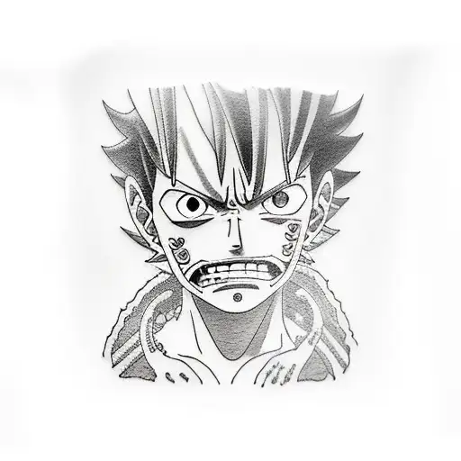 luffy tattoo design idea