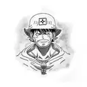 luffy tattoo design idea