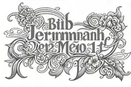 bible verse jeremiah 29:11 cursive font tattoo design idea