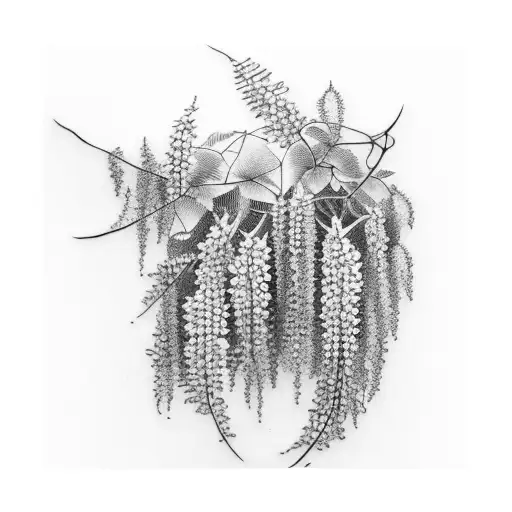 wisteria tattoo design idea