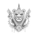 Ayyappa tattoo design idea