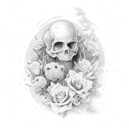 Cross, Millitary, Flowers, I can do all things through christ who stengthens me tattoo design idea