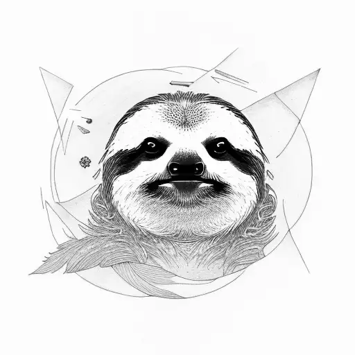 sloth sin  tattoo design idea