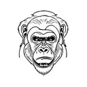 Gorilla tattoo design idea