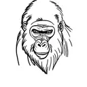 Gorilla tattoo design idea