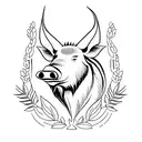 Boar tattoo design idea