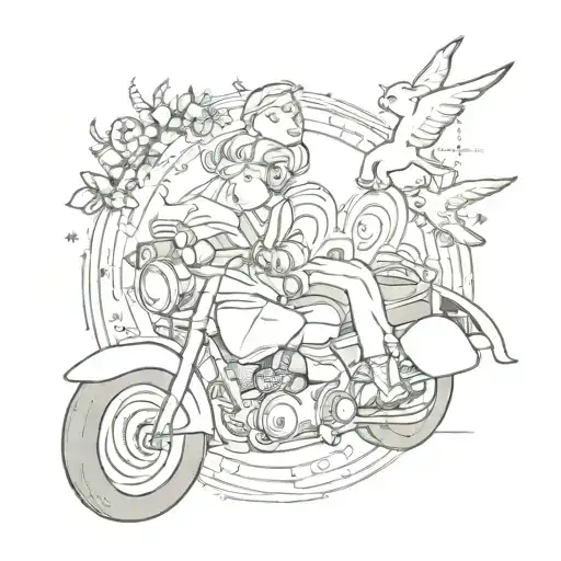 before the arm, little prince naughty version, dollars, baby foot, two dates, motorcycle, 777 tattoo design idea