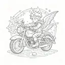 before the arm, little prince naughty version, dollars, baby foot, two dates, motorcycle, 777 tattoo design idea