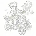 before the arm, little prince naughty version, dollars, baby foot, two dates, motorcycle, 777 tattoo design idea