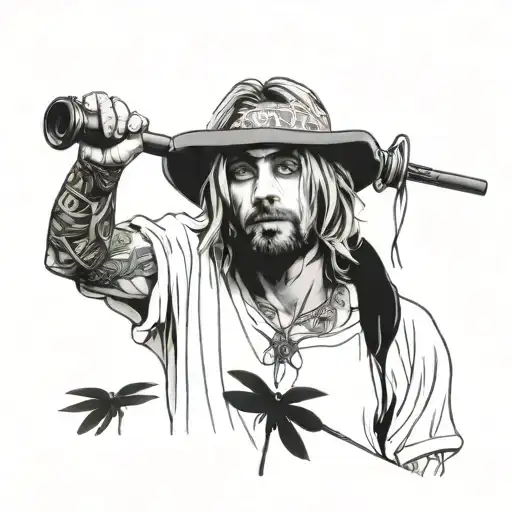 kurt cobain tattoo design idea