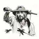 kurt cobain tattoo design idea