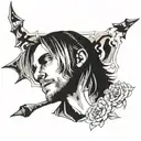 kurt cobain tattoo design idea