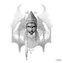 Ancient persia tattoo design idea