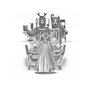 last supper tattoo design idea