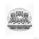 last supper tattoo design idea